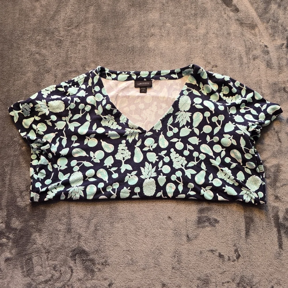 J.Jill Wearever Fruit Tee Shirt Size Medium Petite